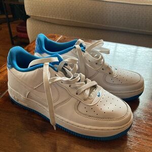 Nike Air Force 1 White and Blue